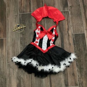 Queen of Hearts Halloween Costume Size S/M
